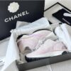 Replica Chanel 24P Calfskin & Suede Calfskin Trainers G45996 Black 2