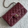 Replica Chanel Small Classic Flap CF Bag Quilted Caviar Shining Light Gold Hardware 20cm in Dark Beige 2