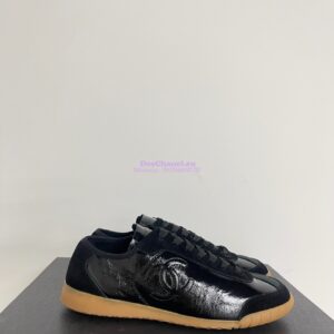 Replica Chanel 24P Calfskin & Suede Calfskin Trainers G45996 Black