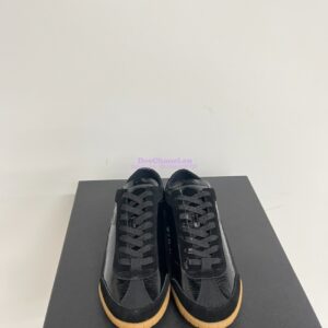 Replica Chanel 24P Calfskin & Suede Calfskin Trainers G45996 Black 2