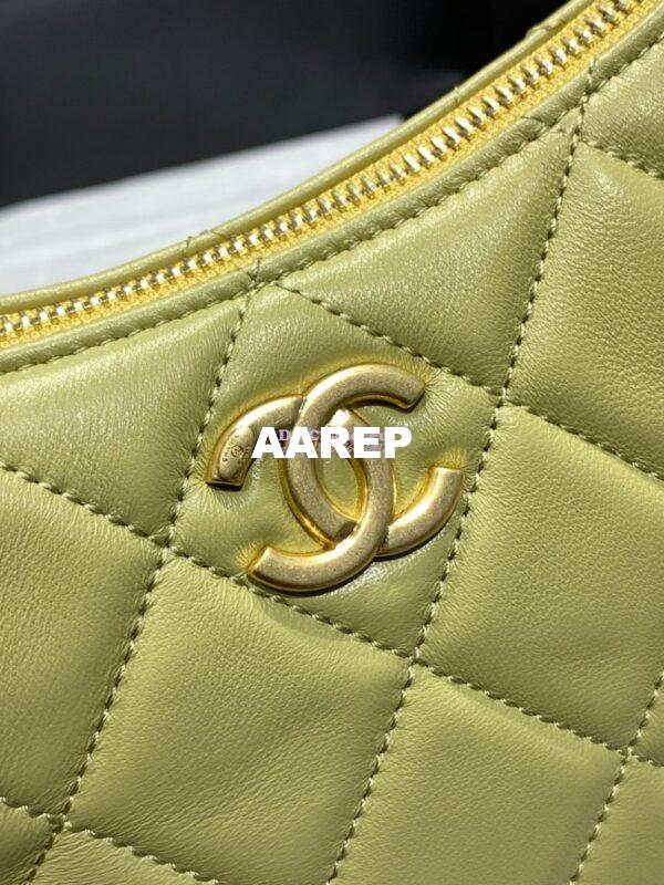 Replica Chanel Hobo Handbag Lambskin AS4220 Green 5