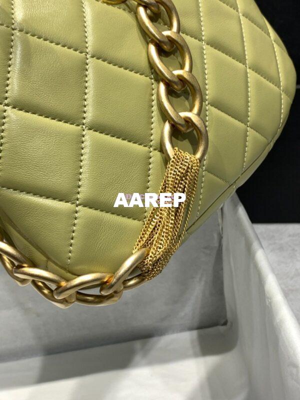 Replica Chanel Hobo Handbag Lambskin AS4220 Green 6