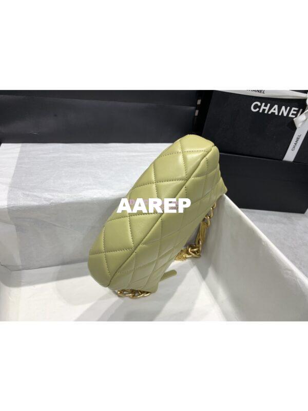 Replica Chanel Hobo Handbag Lambskin AS4220 Green 7