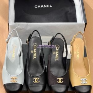 Replica Chanel 24A Calfskin Slingbacks G45768 Black