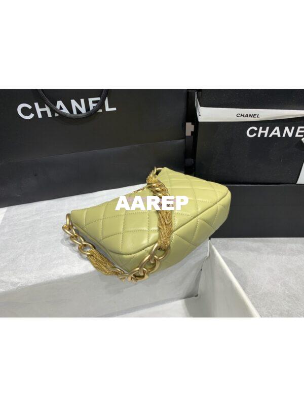 Replica Chanel Hobo Handbag Lambskin AS4220 Green 9