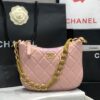 Replica Chanel Hobo Handbag Lambskin AS4220 Light Blue 2