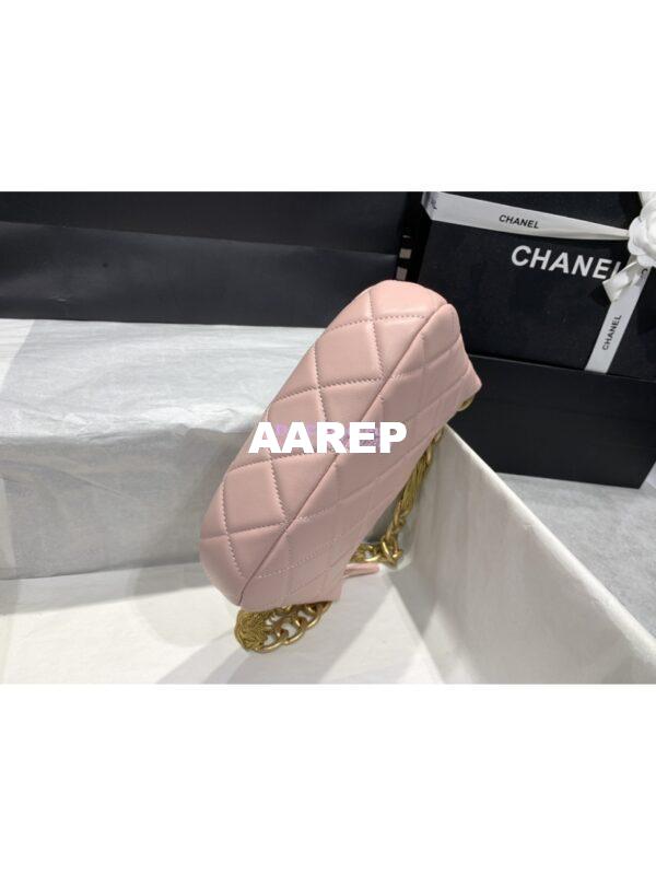 Replica Chanel Hobo Handbag Lambskin AS4220 Light Pink 6