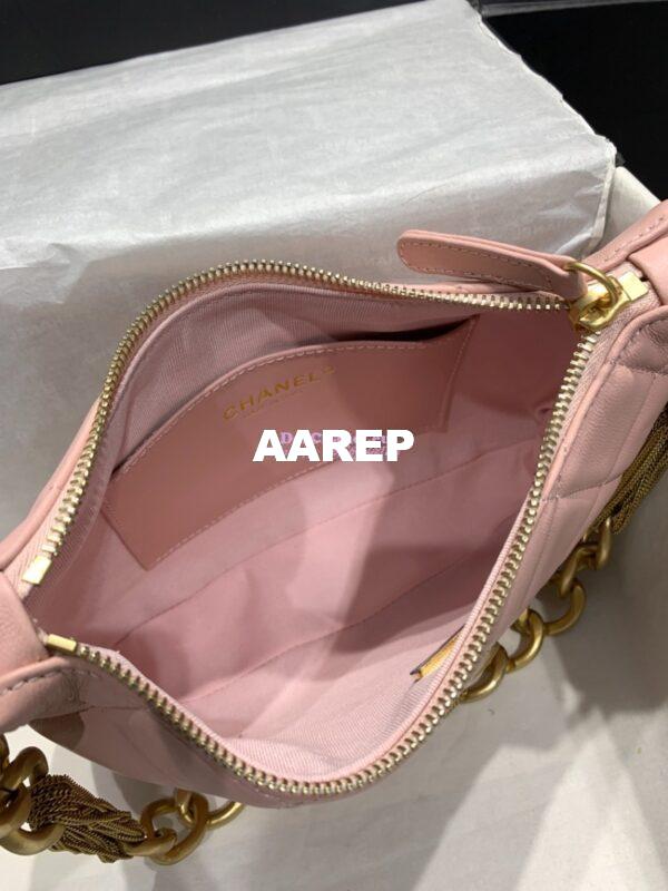 Replica Chanel Hobo Handbag Lambskin AS4220 Light Pink 8