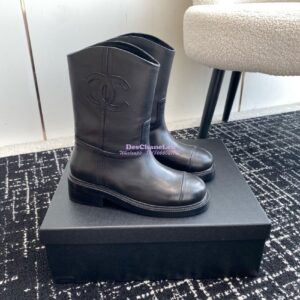 Replica Chanel 24A calfskin Boots G45432 black
