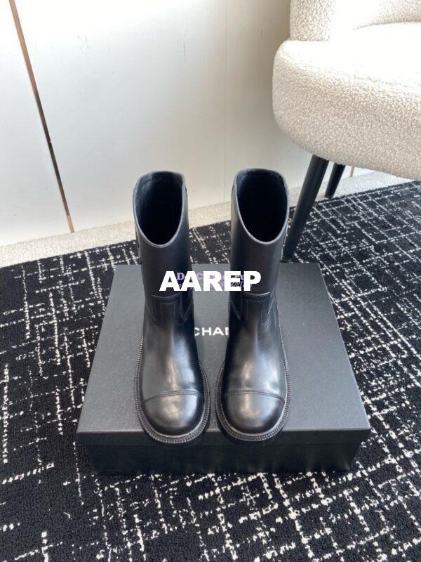 Replica Chanel 24A calfskin Boots G45432 black 2