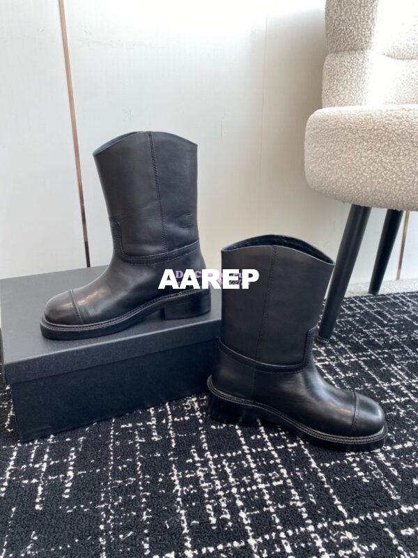 Replica Chanel 24A calfskin Boots G45432 black 6