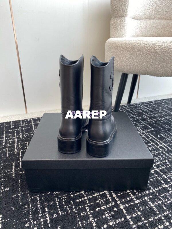 Replica Chanel 24A calfskin Boots G45432 black 9