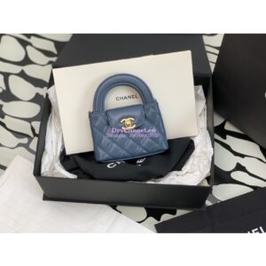 Replica Chanel Clutch with Chain Shiny Agen Calfskin AP3435 Denim 2
