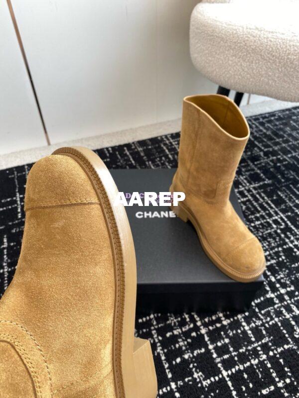 Replica Chanel 24A Suede Goatskin Boots G45432 tan 8