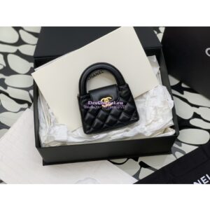 Replica Chanel Clutch with Chain Shiny Agen Calfskin AP3435 Black