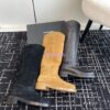 Replica Chanel 24A Calfskin High Boots G454338 Black 2