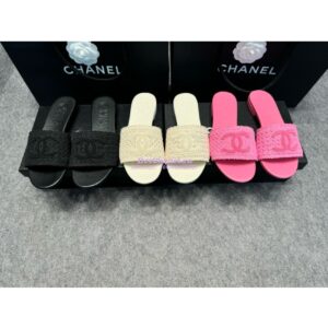 Replica Chanel 24SS CC Logo Mules G39918