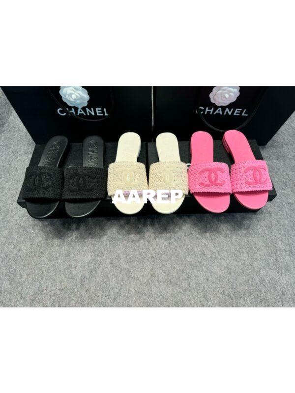 Replica Chanel 24SS CC Logo Mules G39918
