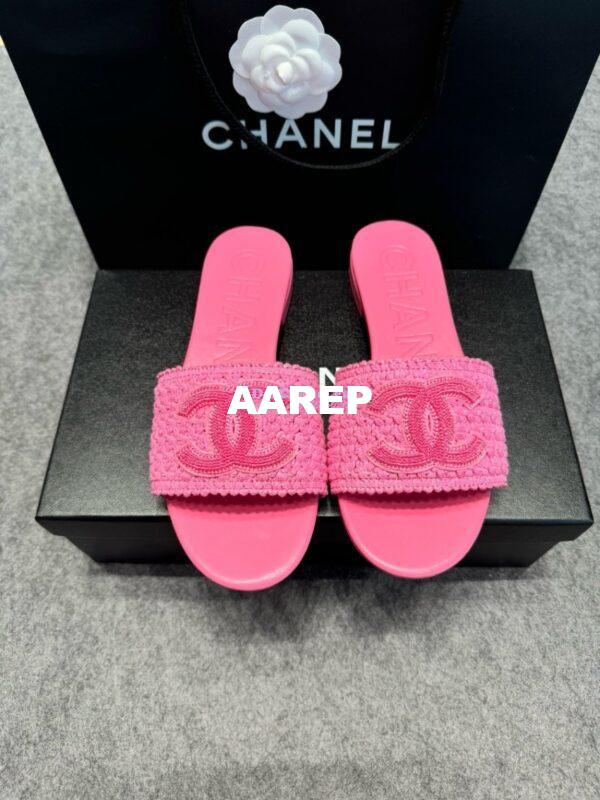 Replica Chanel 24SS CC Logo Mules G39918 2