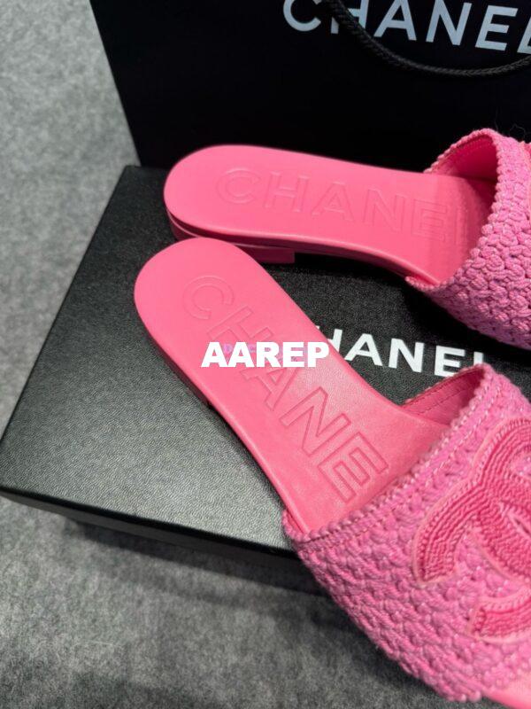Replica Chanel 24SS CC Logo Mules G39918 4