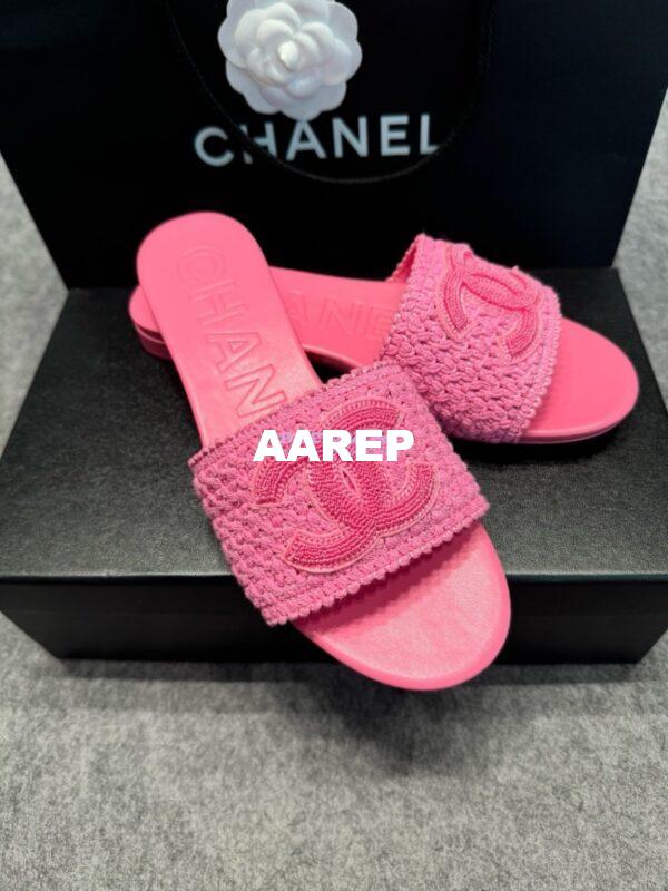 Replica Chanel 24SS CC Logo Mules G39918 7