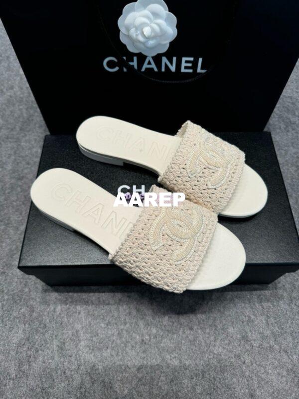 Replica Chanel 24SS CC Logo Mules G39918 12