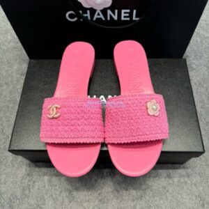 Replica Chanel 24SS Mules Logo Sandals G39918 2