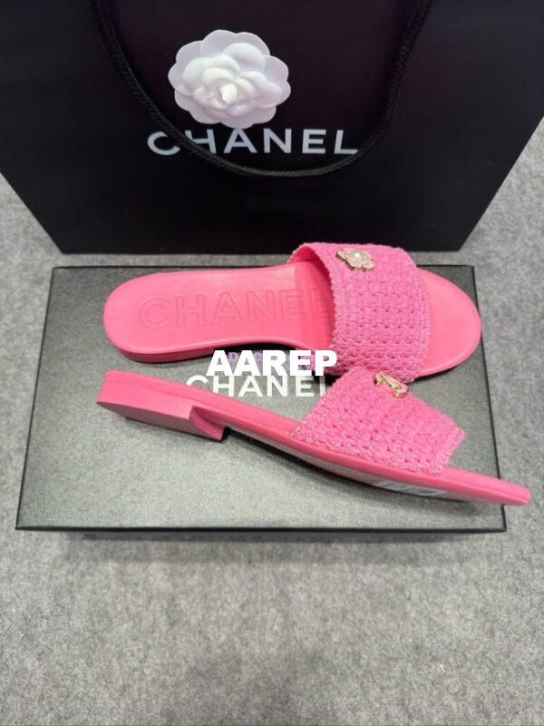 Replica Chanel 24SS Mules Logo Sandals G39918 7