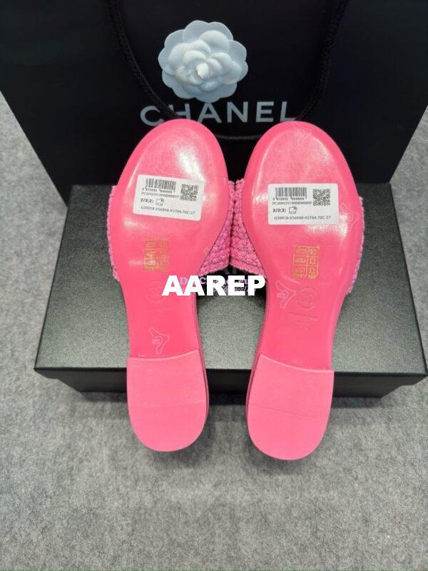 Replica Chanel 24SS Mules Logo Sandals G39918 8