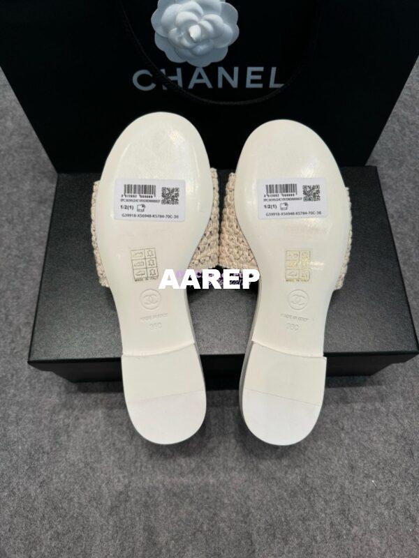 Replica Chanel 24SS Mules Logo Sandals G39918 13