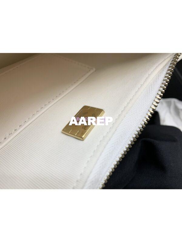 Replica Chanel 23K New Hobo Bag Lambskin Gold Hardware AS4422 White 13