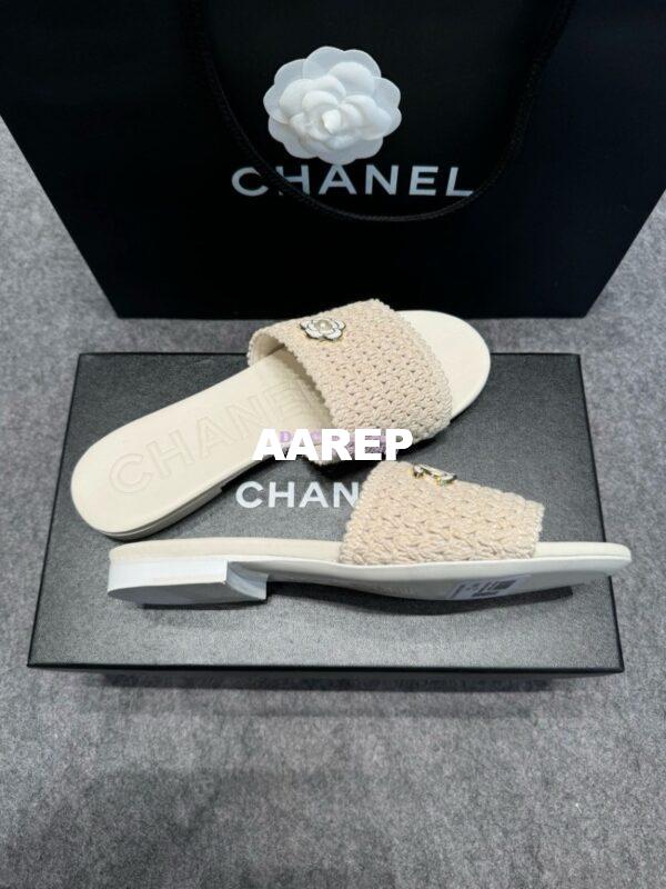 Replica Chanel 24SS Mules Logo Sandals G39918 14