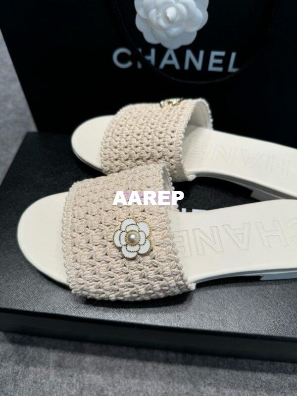 Replica Chanel 24SS Mules Logo Sandals G39918 15
