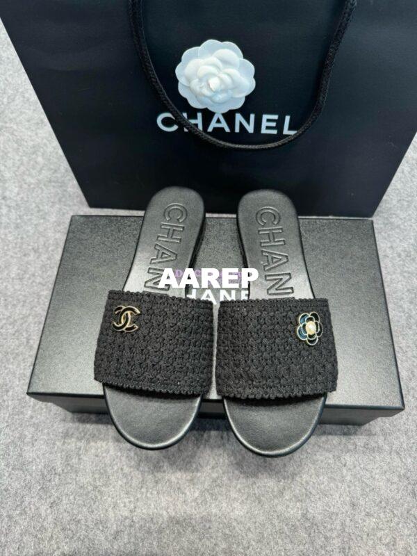 Replica Chanel 24SS Mules Logo Sandals G39918 16