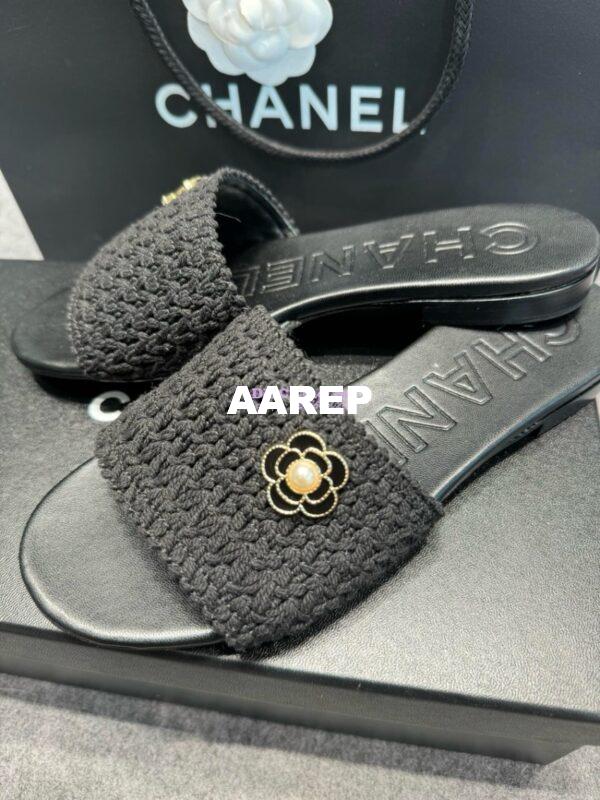 Replica Chanel 24SS Mules Logo Sandals G39918 18