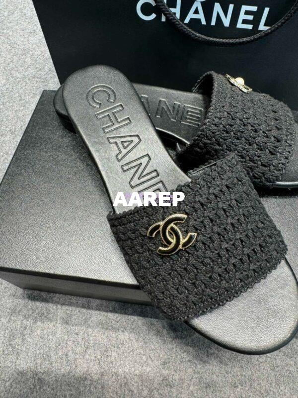 Replica Chanel 24SS Mules Logo Sandals G39918 19