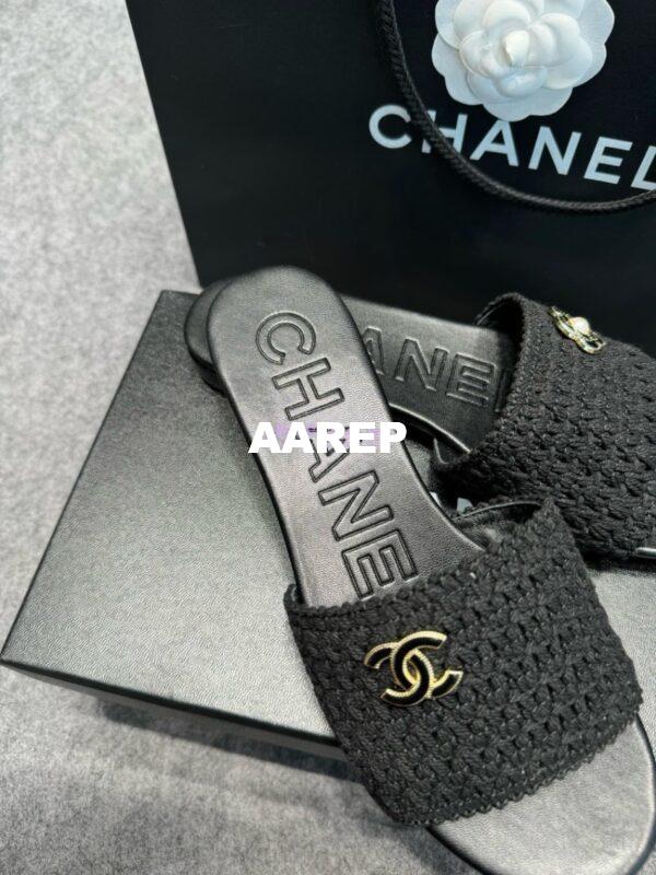 Replica Chanel 24SS Mules Logo Sandals G39918 20