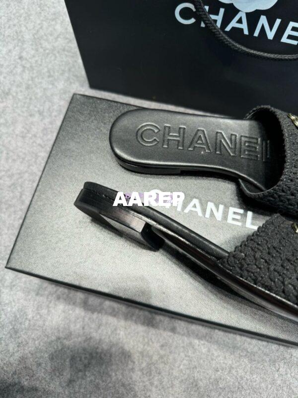 Replica Chanel 24SS Mules Logo Sandals G39918 22
