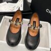 Replica Chanel 24P Mary Janes in Lambskin, Imitation Pearls, Strass G45778 White