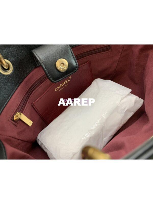 Replica Chanel Lambskin Small Shopping Bag AS4188 Black 7