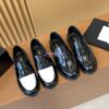 Replica Chanel 24P Mary Janes in Wool Tweed, Imitation Pearls, Strass G45778 Black