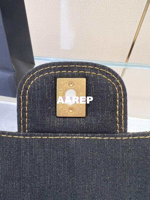 Replica Chanel Denim Chain Backpack AS4031 Black 13
