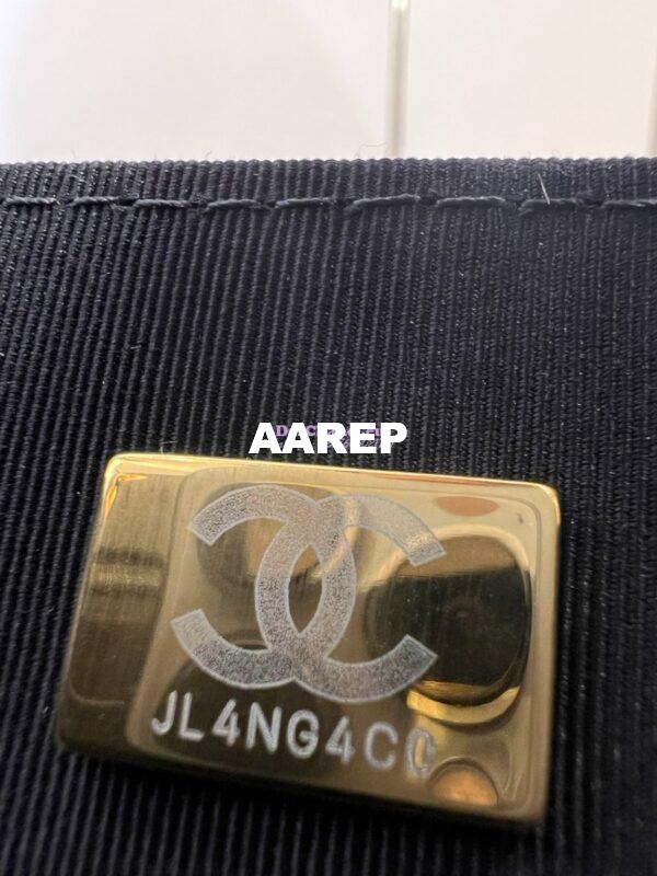 Replica Chanel Denim Chain Backpack AS4031 Black 17