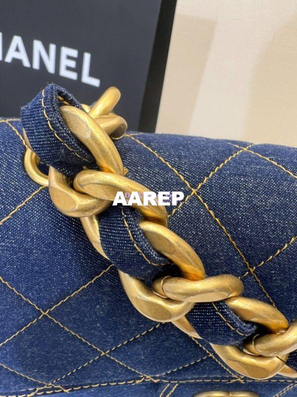 Replica Chanel Denim Chain Backpack AS4031 Blue 11