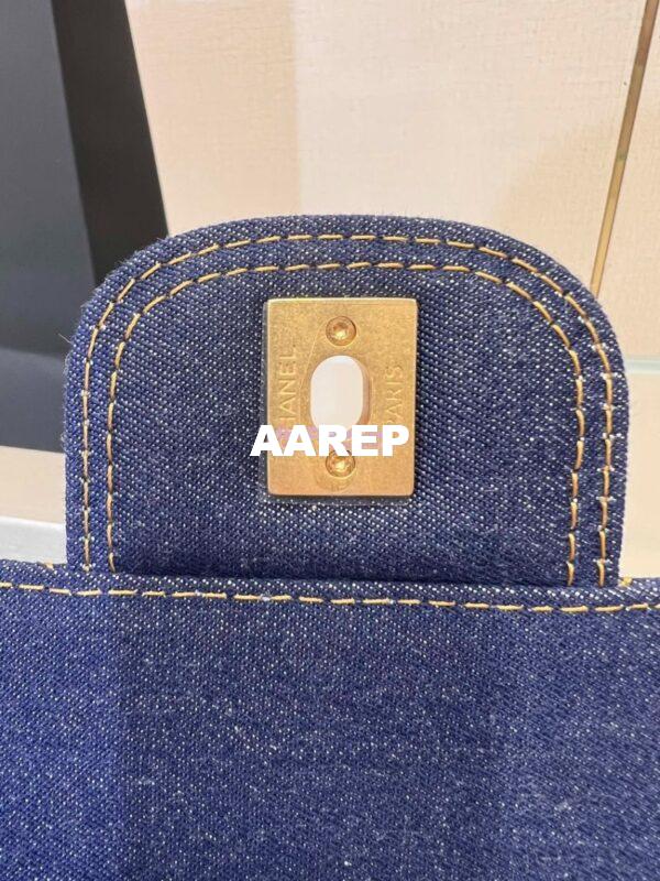 Replica Chanel Denim Chain Backpack AS4031 Blue 16