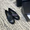 Replica Chanel 24A Twist Lock CC Lambskin Loafers G36646 Black 2