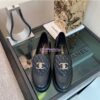 Replica Chanel 24C Thong Sandals G45517 black 2