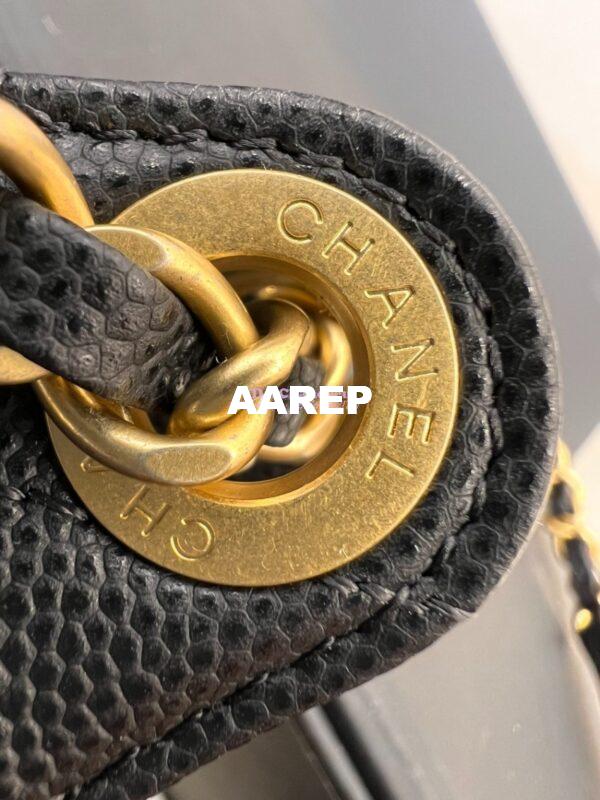 Replica Chanel Small Hobo Bag Grained Calfskin AS3710 Black 8