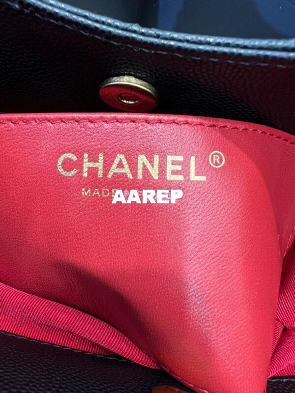 Replica Chanel Small Hobo Bag Grained Calfskin AS3710 Black 10
