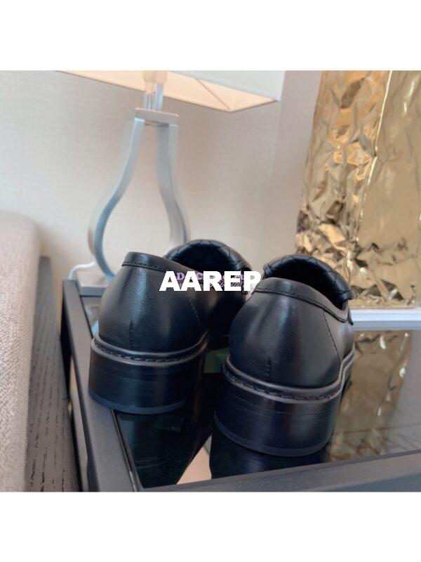 Replica Chanel 24A Twist Lock CC Lambskin Loafers G36646 Black 10